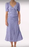Exquise High-waisted Midi-length Printed Pleated Skirt In Original Print