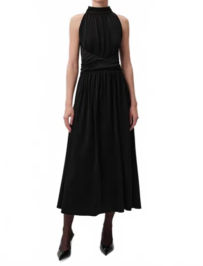 Exquise Jacuelyn Halter Knit Dress In Black