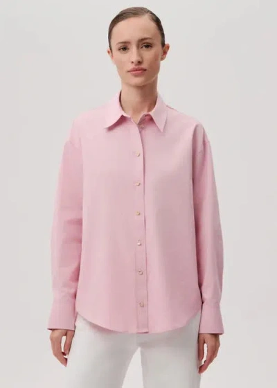 Exquise Jewel Cotton Shirt In Pink