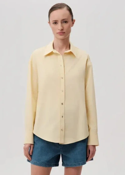 Exquise Jewel Cotton Shirt In Yellow