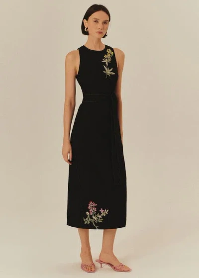 Exquise Julieta Midi Dress In Black