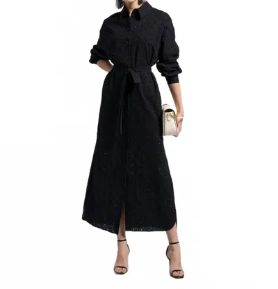 Exquise Kiara Midi Dress In Black