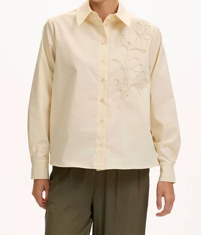 Exquise Kierra Shirt Top In Cream In Neutral