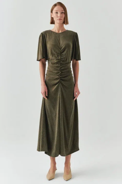 Exquise Kylee Midi Dress In Green