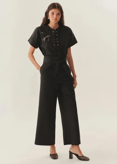 Exquise Lauren Timeless Structured Trousers In Black