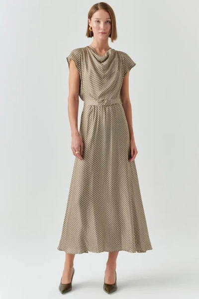 Exquise Leslie Midi Dress In Neutral