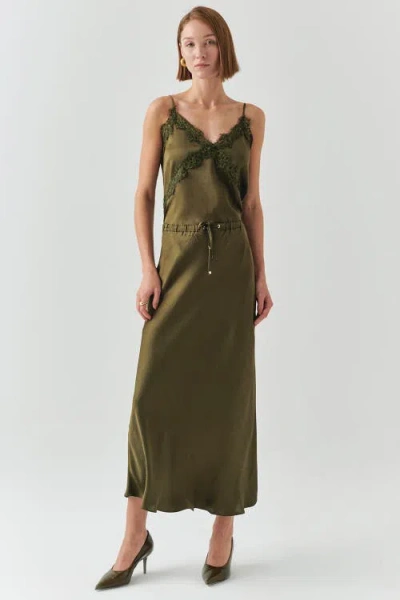 Exquise Liv Midi Skirt In Green