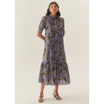 Exquise Mabel Midi Dress In Blue