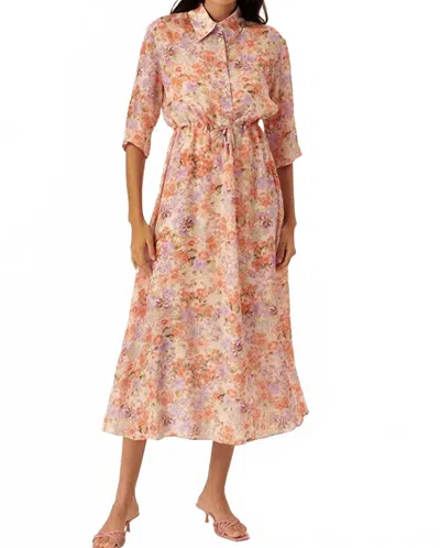 Exquise Maliyah Midi Dress In Multi Color