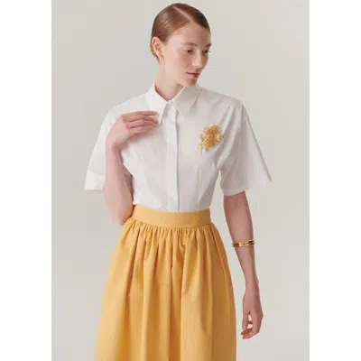 Exquise Mary Cotton Poplin Shirt In Multi
