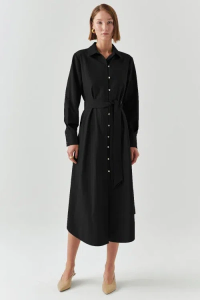 Exquise Mckinley Midi Dress In Black