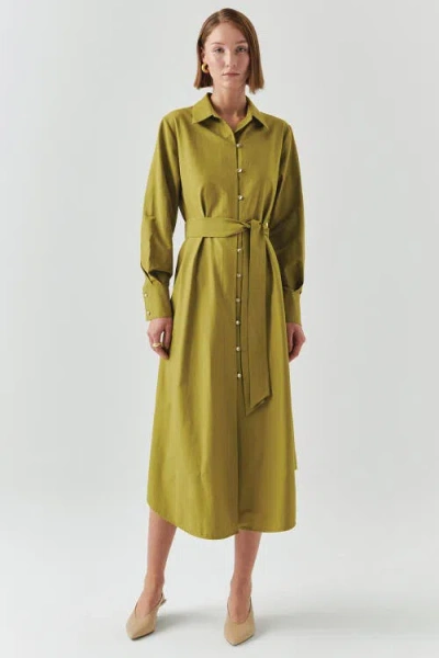 Exquise Mckinley Midi Dress In Green