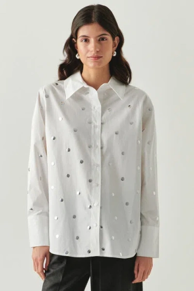 Exquise Murphy Long Sleeve Shirt In White