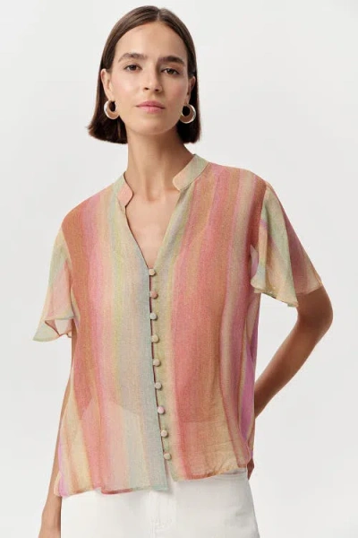 Exquise Nadine Blouse In Multi Color