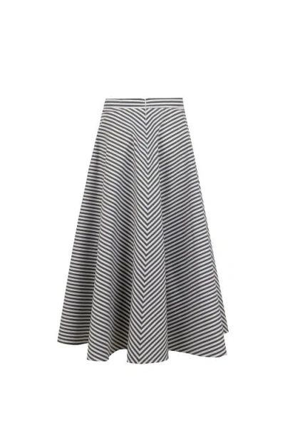 Exquise Noah Midi Skirt In Gray