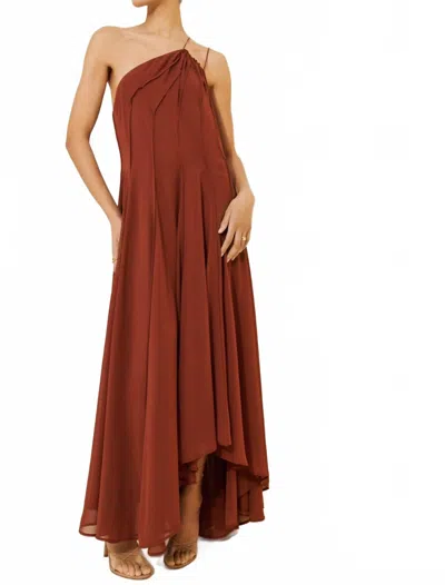 Exquise Paislee Maxi Dress In Brown