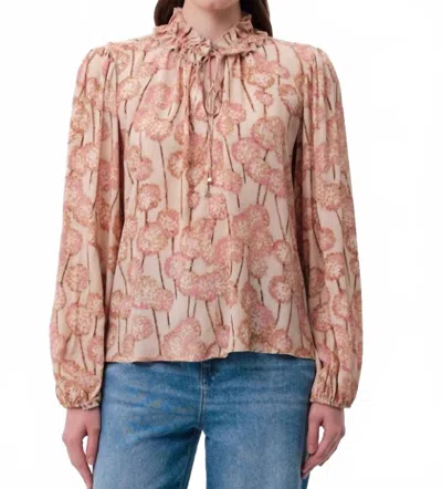Exquise Paulaina Blouse In Multi In Brown