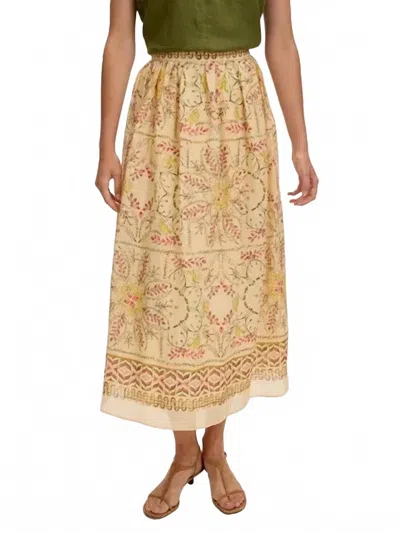 Exquise Printed Midi Skirt In Cachet In Multi