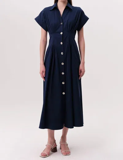 Exquise Reilly Dress In Navy In Blue