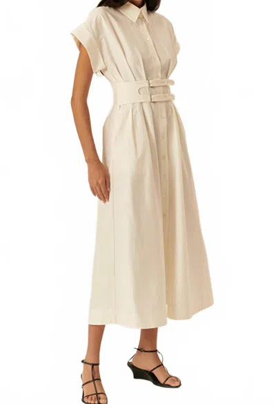 Exquise Samantha Dress In Bone In Neutral