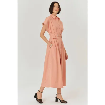 Exquise Samantha Midi Dress In Pink