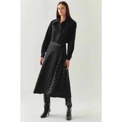 Exquise Scarlette A Line Skirt In Black