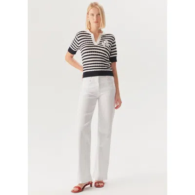 Exquise Stevie Denim Pants In White