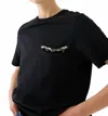 Exquise Stone And Pocket Detail Knitted Blouse In Black