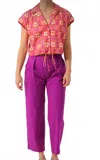Exquise Straight Leg Trousers In Purple In Purple