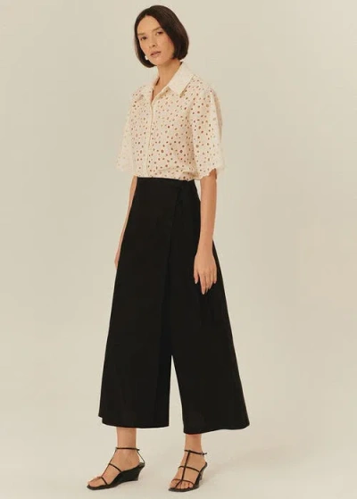 Exquise Talia Suit Pants In Black