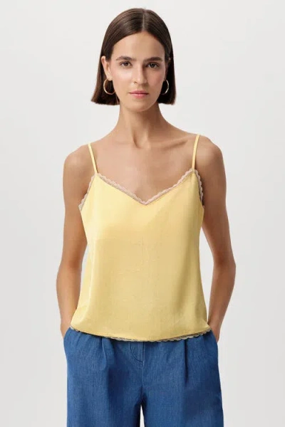 Exquise Tammy Spaghetti Straps Blouse In Yellow