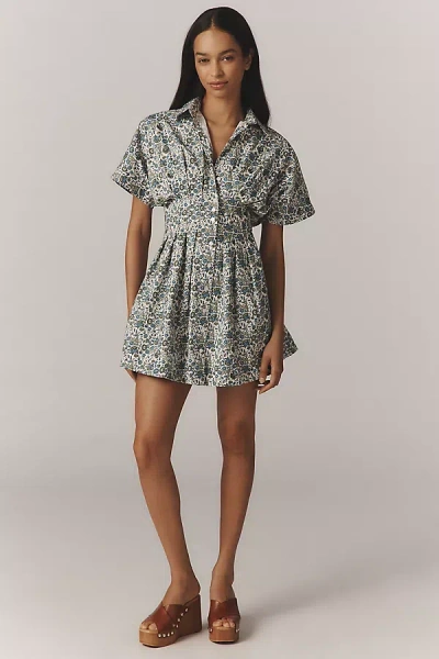 Exquise The Tobie Mini Shirt Dress By  In Gray
