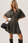 Exquise The Tobie Mini Shirt Dress By  In Blue