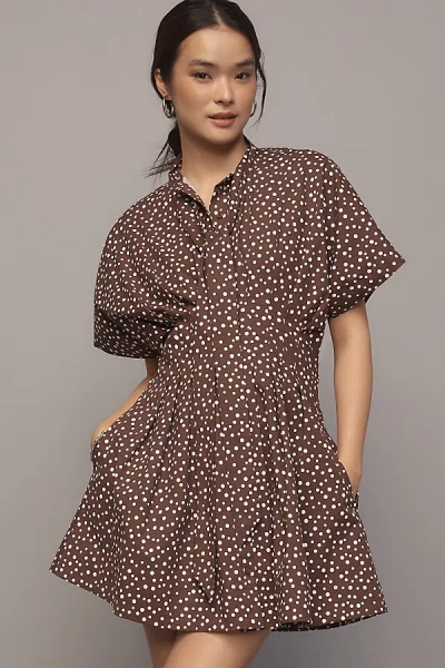 Exquise The Tobie Mini Shirt Dress By : Tie Neck Edition