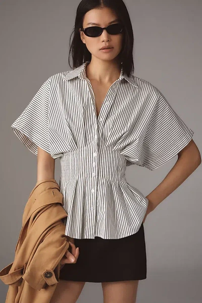 Exquise The Tobie Pleated Blouse By  In Multicolor