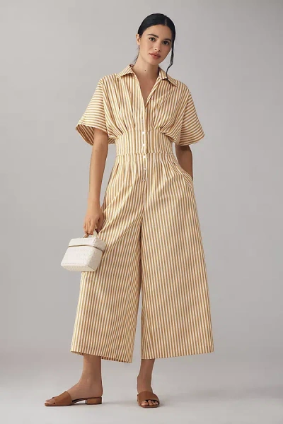 Exquise The Tobie Pleated Jumpsuit By  In Multicolor