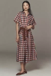 Exquise The Tobie Shirt Dress By  In Red