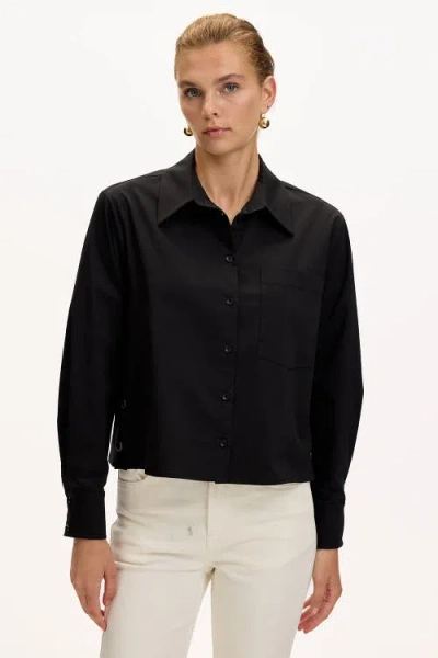 Exquise Theodora Long Sleeve Shirt In Black