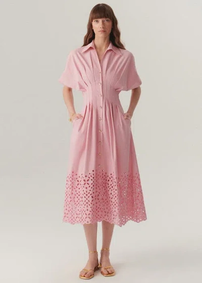 Exquise Vera Midi Dress In Pink