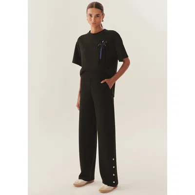 Exquise Vivienne Chic Comfort Knit Trousers In Black