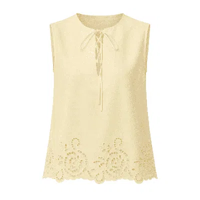 Exquise Women's Adrianne Sleeveless Blouse - Yellow