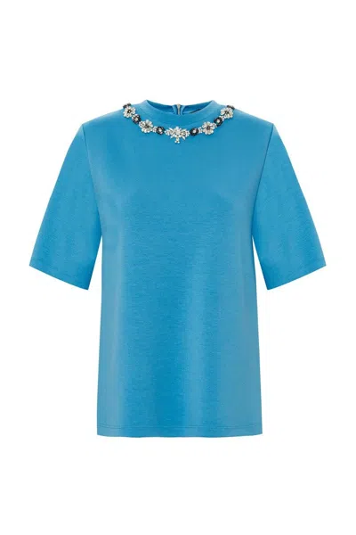 EXQUISE WOMEN'S ANASTASIA TSHIRT – BLUE