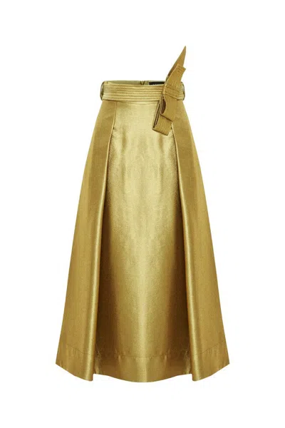 Exquise Women's Arya Midi Skirt – Yellow