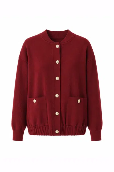 Exquise Women's Barbara Knit Cardigan – Red