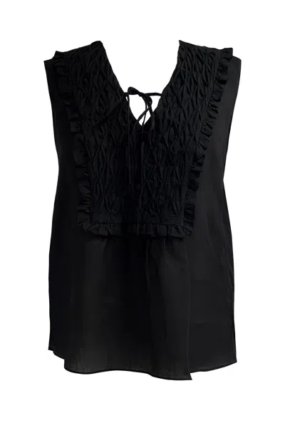 Exquise Women's Chanler Sleveeless Lace Blouse - Black