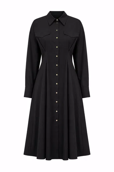 Exquise Women's Connie Midi Dress – Black
