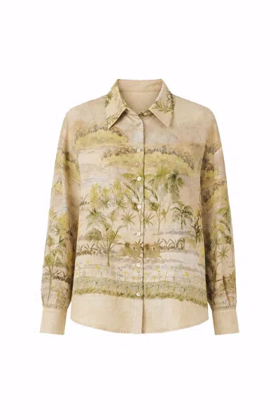 Exquise Women's Ivory Coastal Shirt - Multi Color
