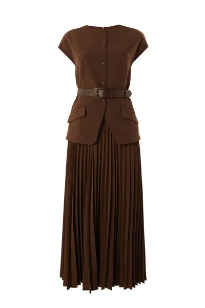 Exquise Women's Jolie Midi Dress - Brown