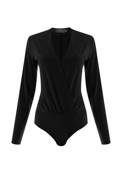 Exquise Women's Meilani Long Sleeve Blouse - Black