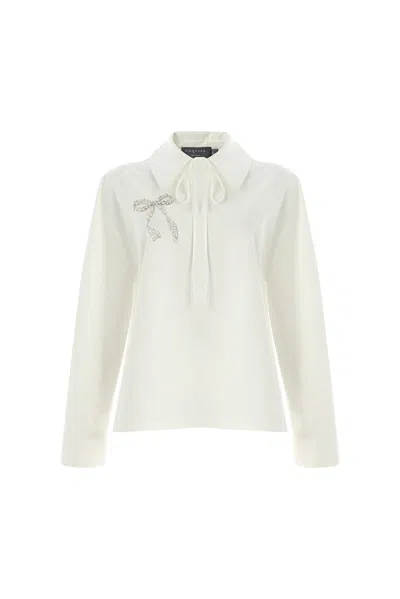 Exquise Women's Neutrals Bloom Long Sleeve Blouse - Ecru